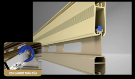 Cửa cuốn Austdoor nan nhôm cao cấp- COMBI C70